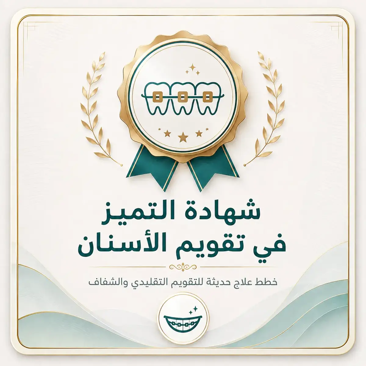💎 شهادة التميز في تقويم الأسنان